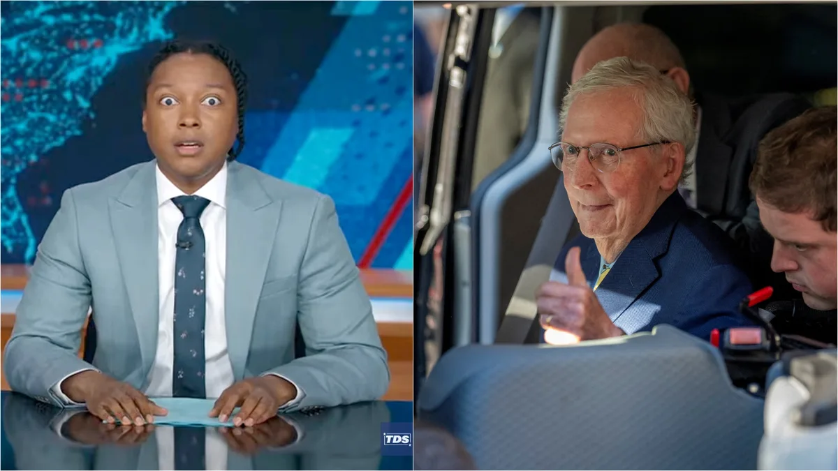 ‘Daily Show’ Finds Huge Problem With Mitch’s Thumbs Up