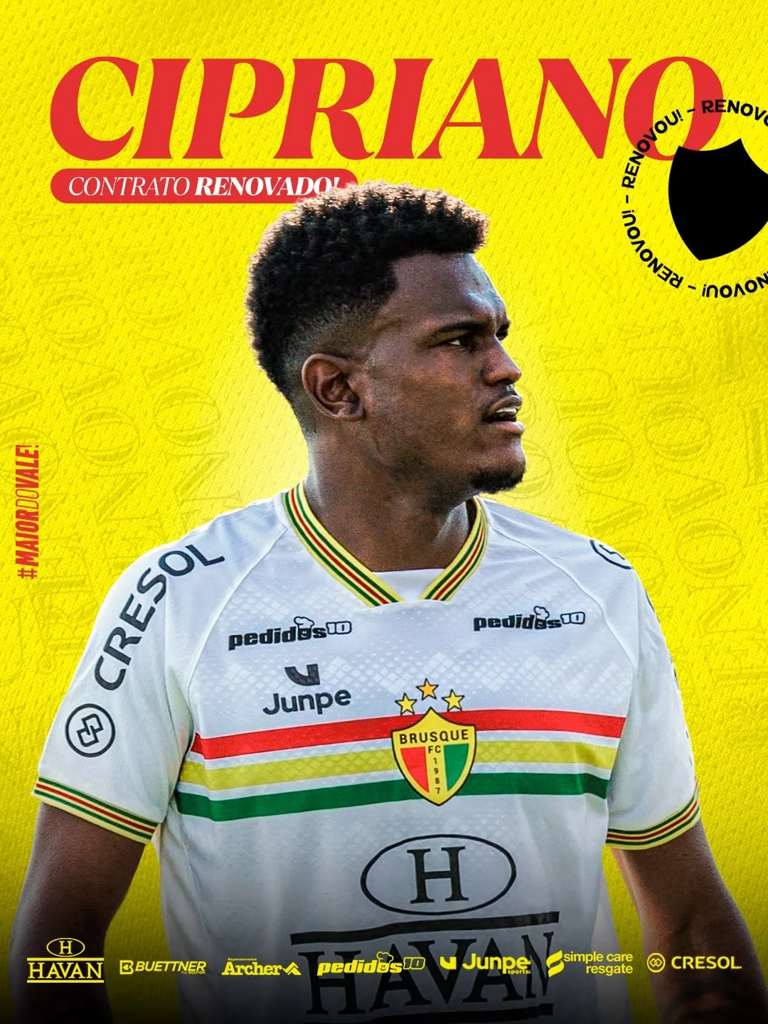 Brusque renova empréstimo de zagueiro junto ao Apoel até o fim da Série C