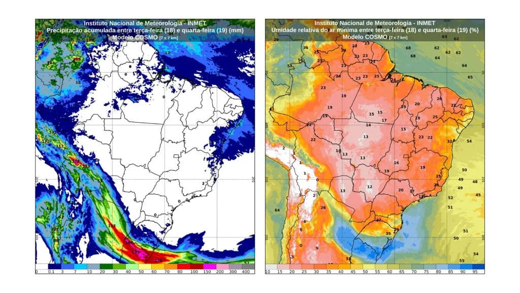 Brasil entre extremos: calor de 40 °C e alerta de tempestade no Rio Grande do Sul