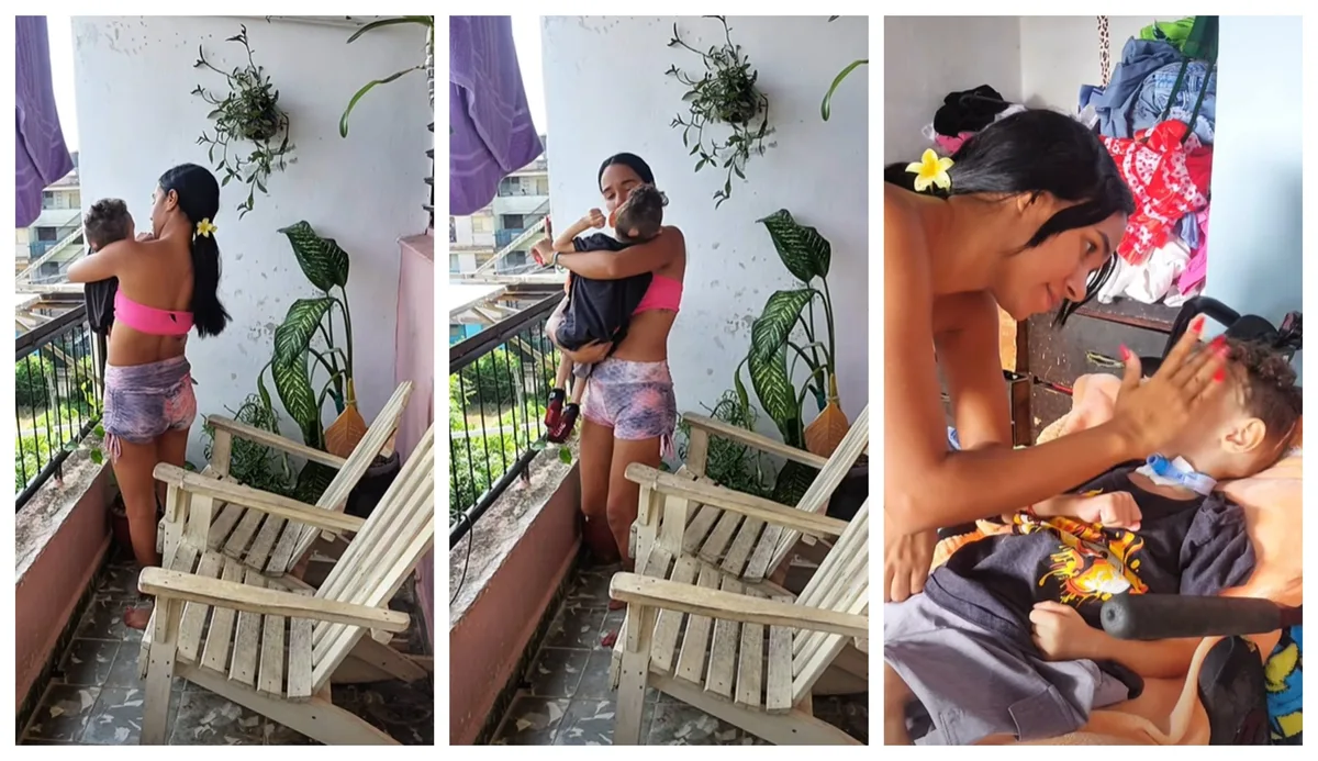 Criar a un hijo con discapacidad en la crisis cubana: una madre renuncia a su propia comida para sostenerlo