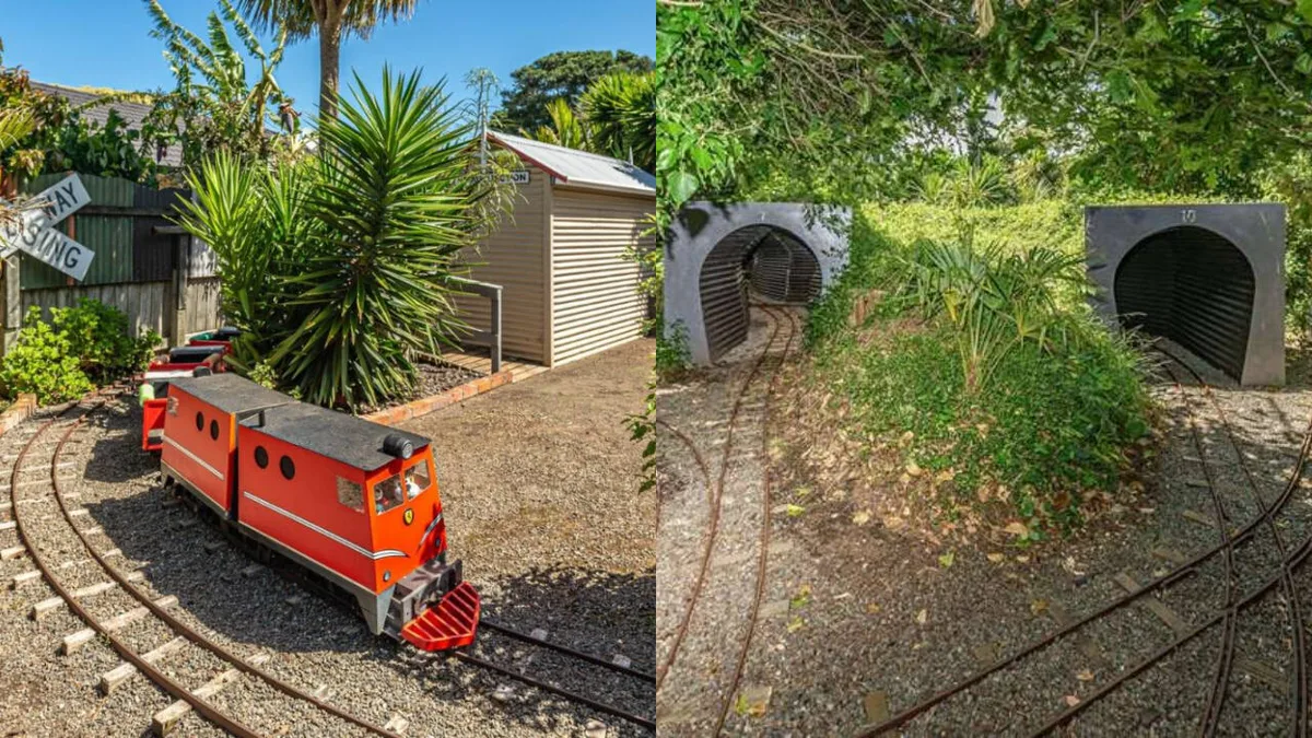 New Zealand man sells home with 370m miniature railway after 11 years of work