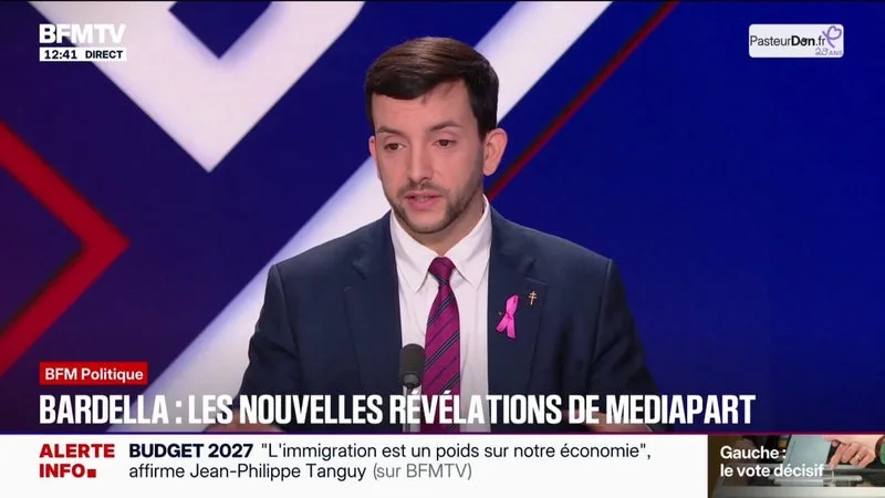 Propos antisémites attribués à Jordan Bardella: Jean-Philippe Tanguy, député RN de la Somme, assure avoir "une confiance absolue" dans le président du Rassemblement national