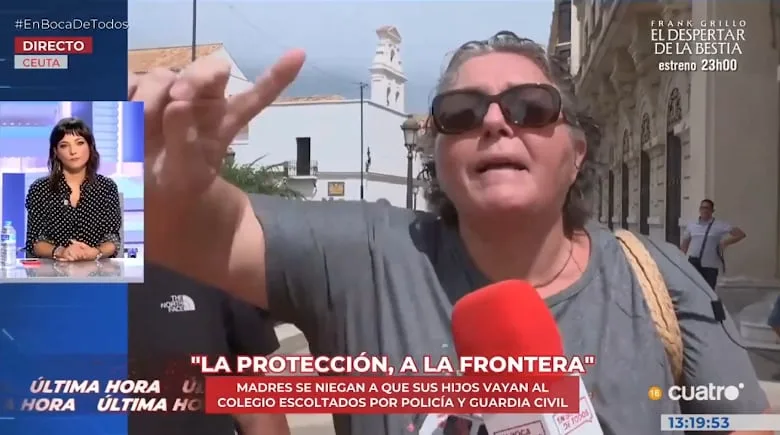 El tenso cruce que se ha hecho viral entre una vecina de Ceuta con una periodista por la crisis migratoria: “Trae a tus hijos aquí y los sacas a la calle”