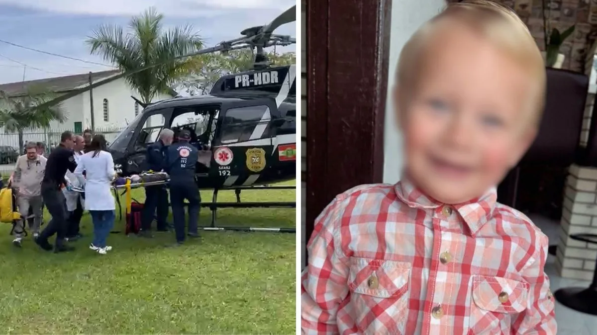 ‘Coração dilacerado’: criança de 2 anos passa mal na escola, é levada ao hospital de helicóptero, mas morre na unidade hospitalar em SC