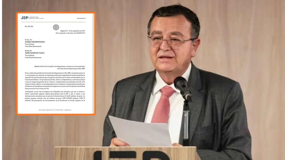 Esta es la carta que Alejandro Ramelli, presidente de la JEP, envió a la Corte Penal Internacional: advirtió que está en riesgo el futuro del tribunal