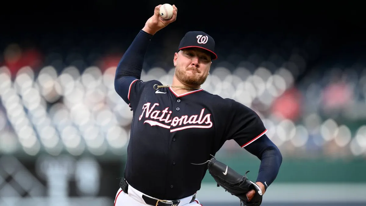 Cade Cavalli takes no-hitter into 7th inning as Nationals rout Cubs