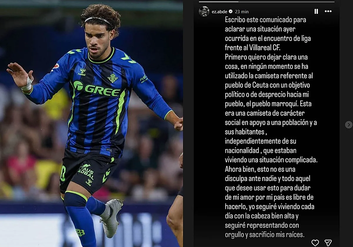 Abde alza la voz: «En ningún momento se ha utilizado la camiseta de Ceuta con un objetivo político o de desprecio»