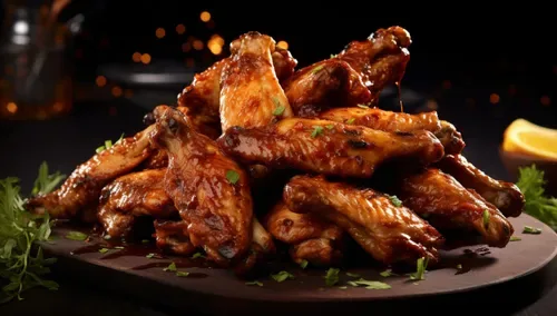 Sticky chicken wings recipe for the air fryer or oven