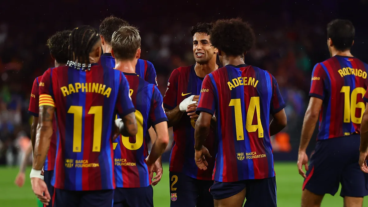 Aprobados y suspensos del Barça ante el Racing: Raphinha y Adeyemi son un vendaval