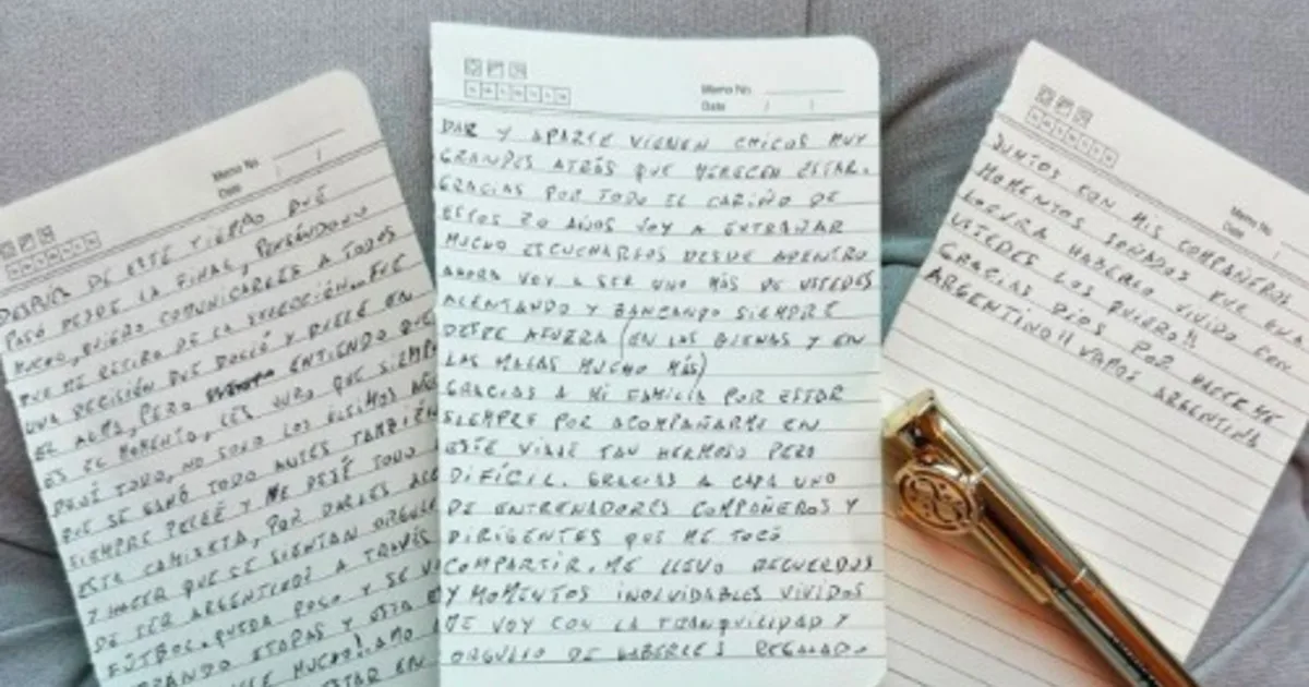 La lapicera de Harry Potter con la que Messi escribió su despedida y el curioso símbolo para volver atrás en el tiempo