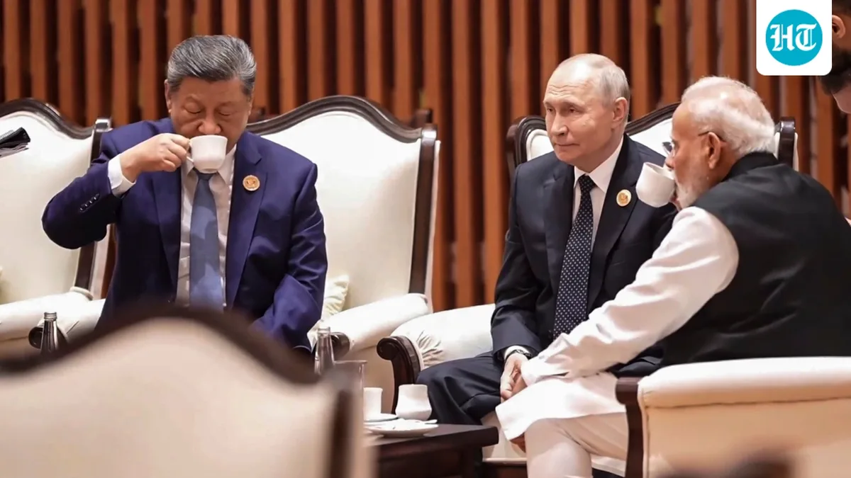 Chai, hugs, handshakes: Unseen clips of PM Modi interacting with world leaders at BRICS Summit