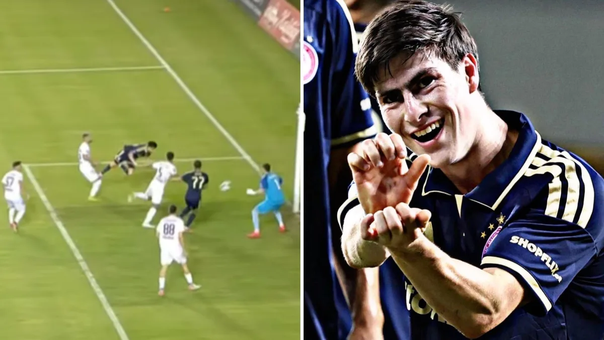 Brilla la Hormiga González: así fue el primer gol del futbolista mexicano con el Olympiacos de Grecia