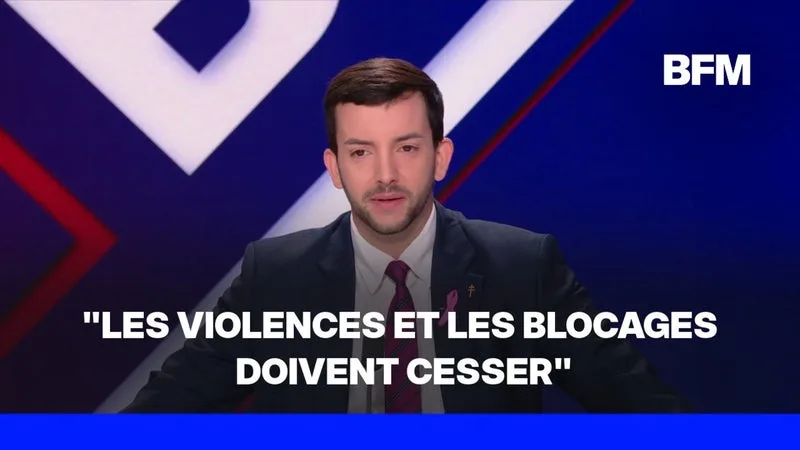 Colère lycéenne: Jean-Philippe Tanguy (RN) appelle à cesser "les violences et les blocages"