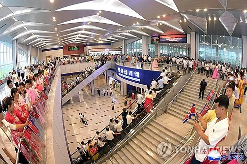 北원산갈마에 명사십리역 준공 "관광여행 보장 지방역 표준"