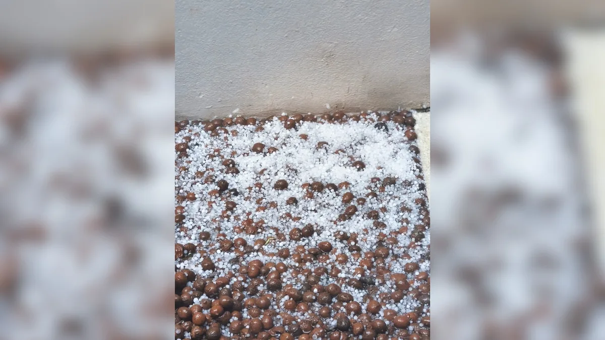 Uberlândia entra em alerta amarelo para risco de tempestade e Monte Alegre de Minas registra chuva de granizo