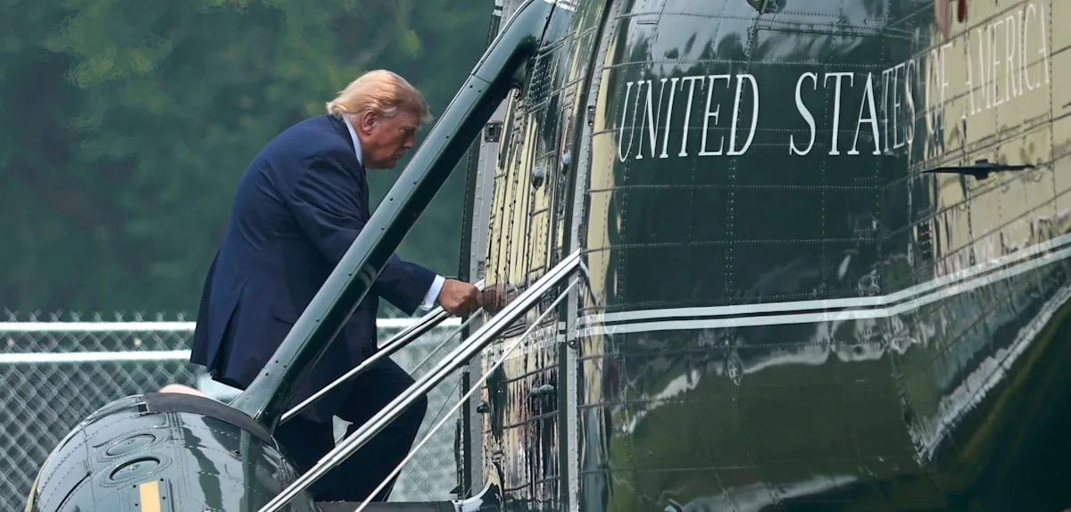 Bauarbeiten am Weißen Haus verursachten offenbar Funkprobleme mit Trumps Hubschrauber