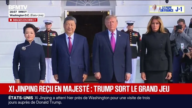 Xi Jinping reçu en grande pompe à la Maison blanche