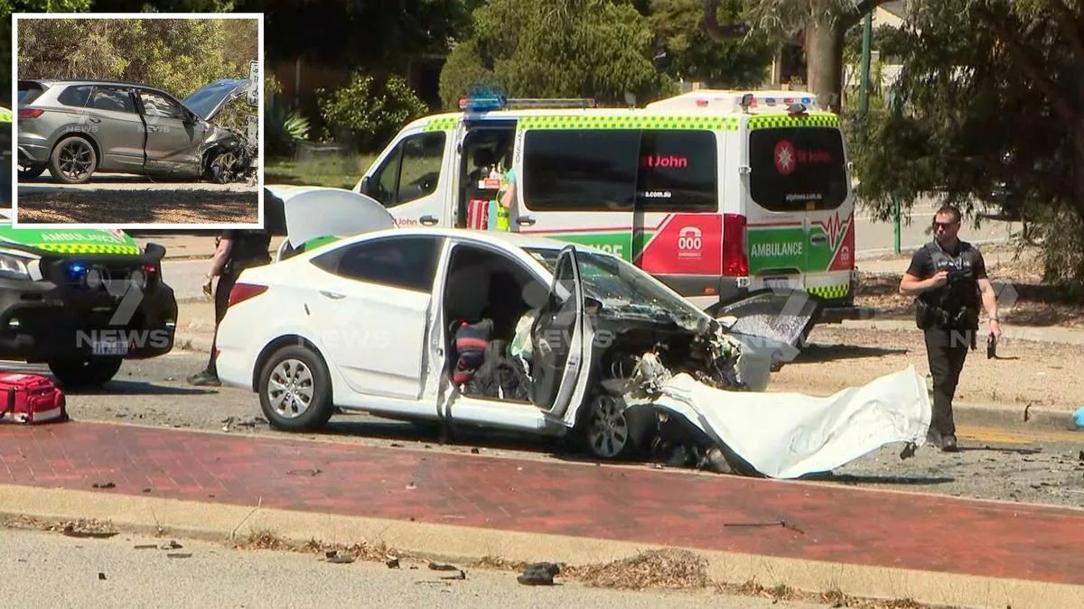 Driver in hospital after being caught up in police pursuit crash in Leeming