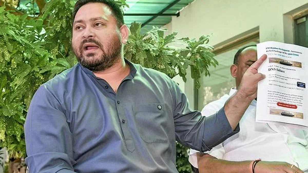 JD(U) to merge with BJP, claims Tejashwi Yadav