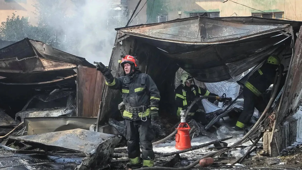 Jet-powered Russian drones hit Kyiv petrol stations, killing 2