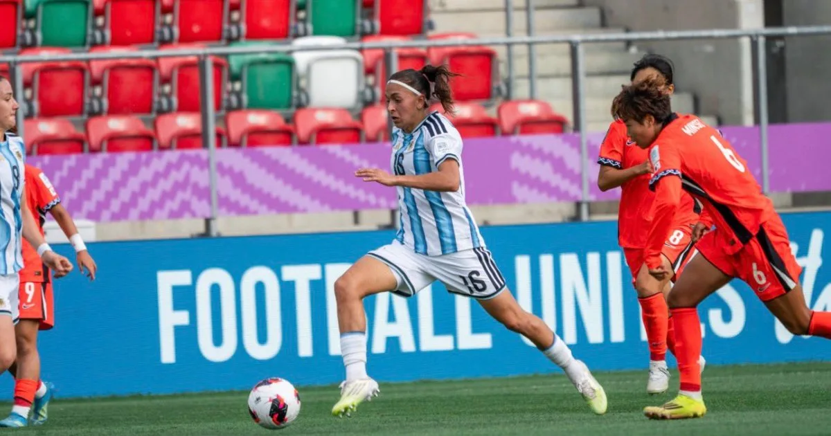 Argentina perdió 1-0 con Corea del Sur y quedó eliminada del Mundial Sub 20 Femenino