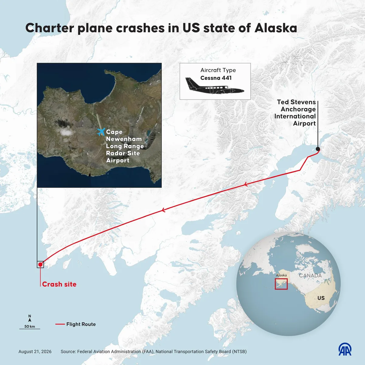 USA - Acht Tote bei Flugzeugabsturz in Alaska