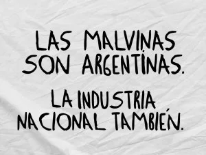 Central sindical cita “industricídio” na Argentina e usa cartaz das Malvinas na Copa
