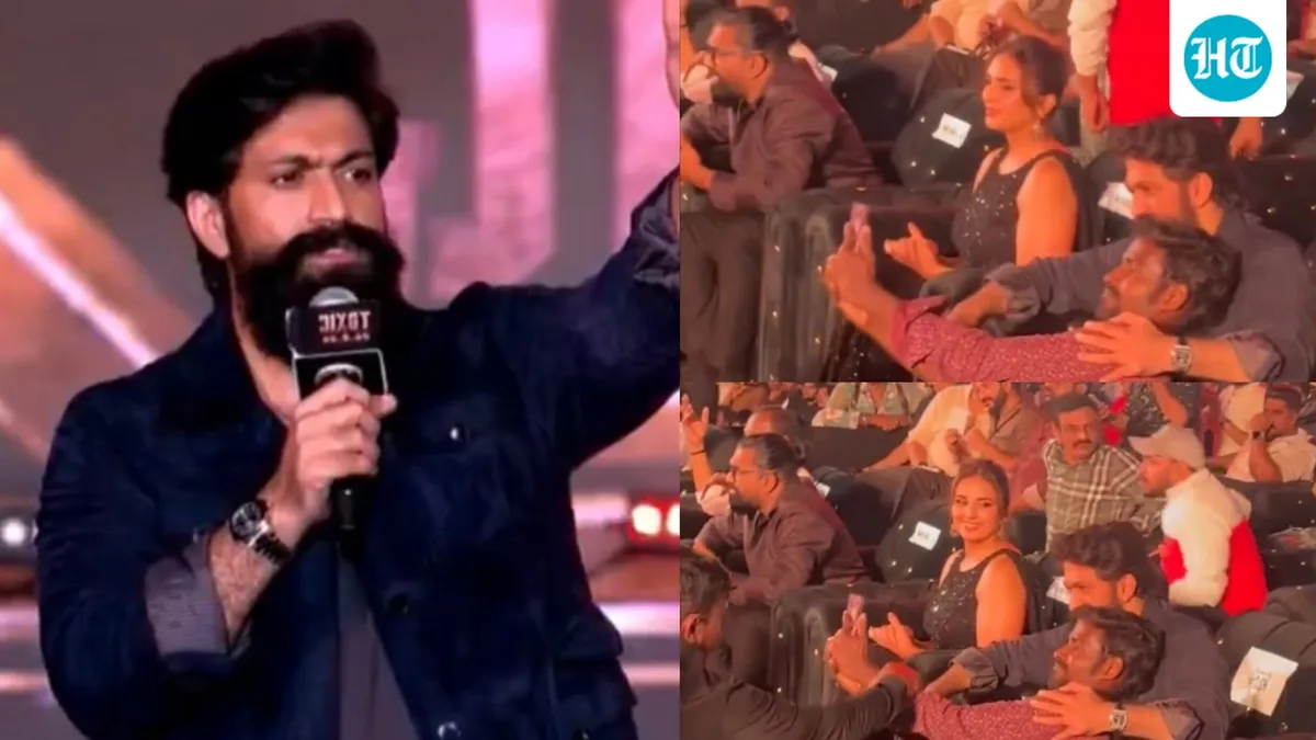 Yash stops security from dragging away selfie-seeking fan at Toxic event, internet impressed: ‘Real ones love the fans’