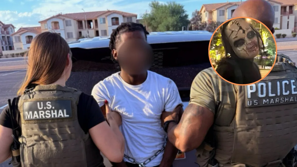 Arrestaron en Las Vegas al hombre acusado de sembrar miedo con una máscara de Chucky en el centro de Filadelfia