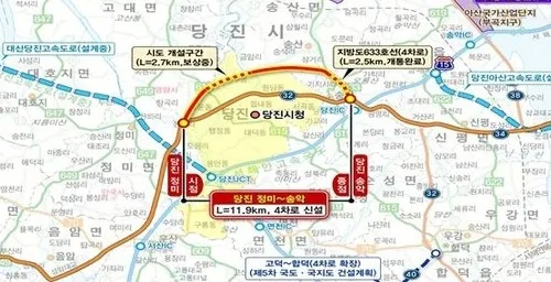 당진 도심 우회도로 건설, 예타 통과…2035년 완공