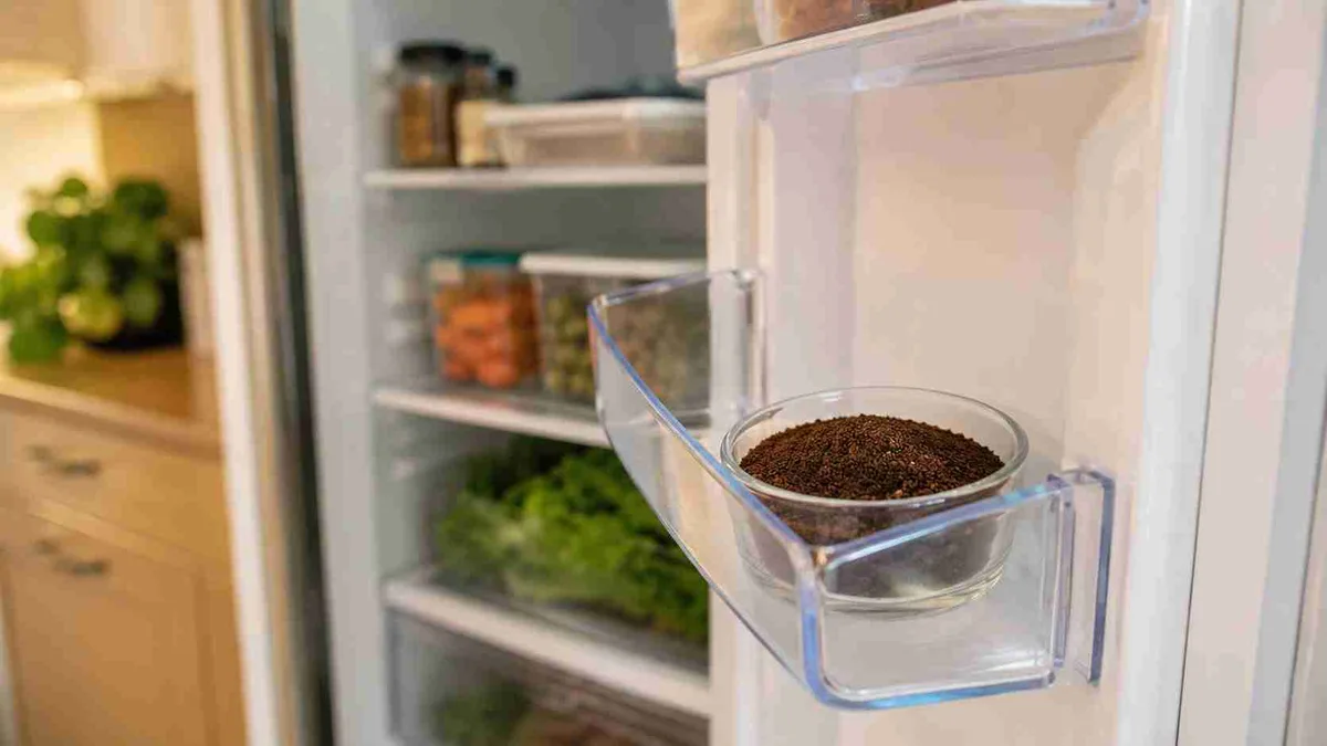 Pó de café na porta da geladeira: para que serve e quanto de pó usar para ter o efeito esperado