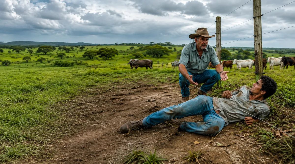 Proprietário instala cerca elétrica rural para conter o gado, um invasor leva choque e a responsabilidade civil recai sobre quem estava protegendo a própria terra