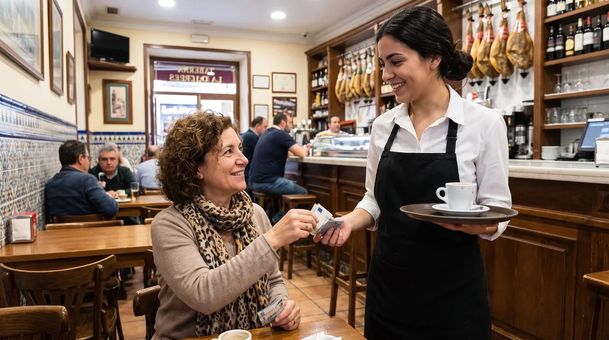 La propina divide a los españoles: solo uno de cada cuatro la deja siempre y el 77% quiere eliminarla