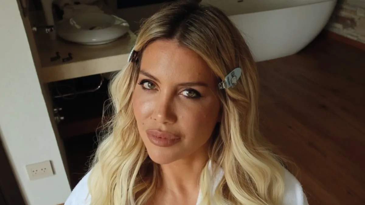Wanda Nara publicó una foto al borde de la censura para mostrar que bajó 7 kilos: “Buen día”