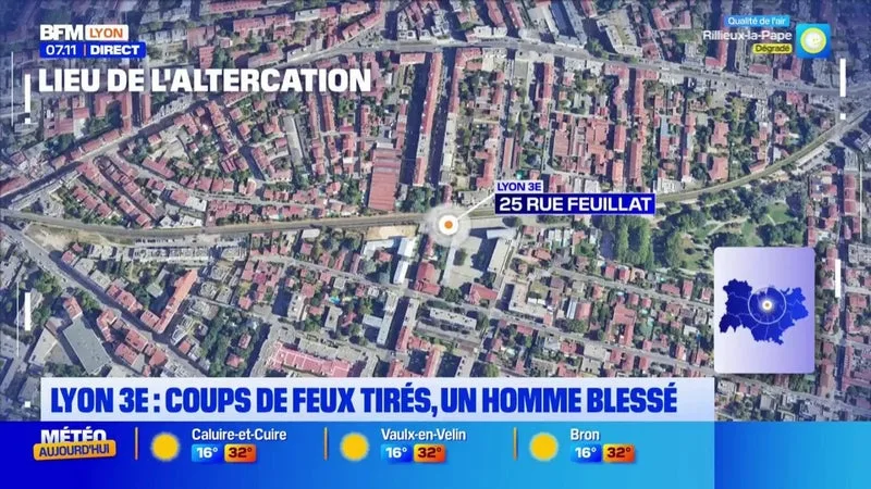 Feuillat/Monchat : des coups de feu, un homme blessé gravement