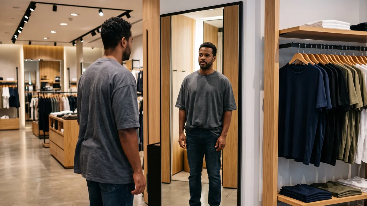 Comprar roupa maior para esconder a barriga parece fazer sentido, até o excesso de tecido aumentar visualmente o corpo inteiro