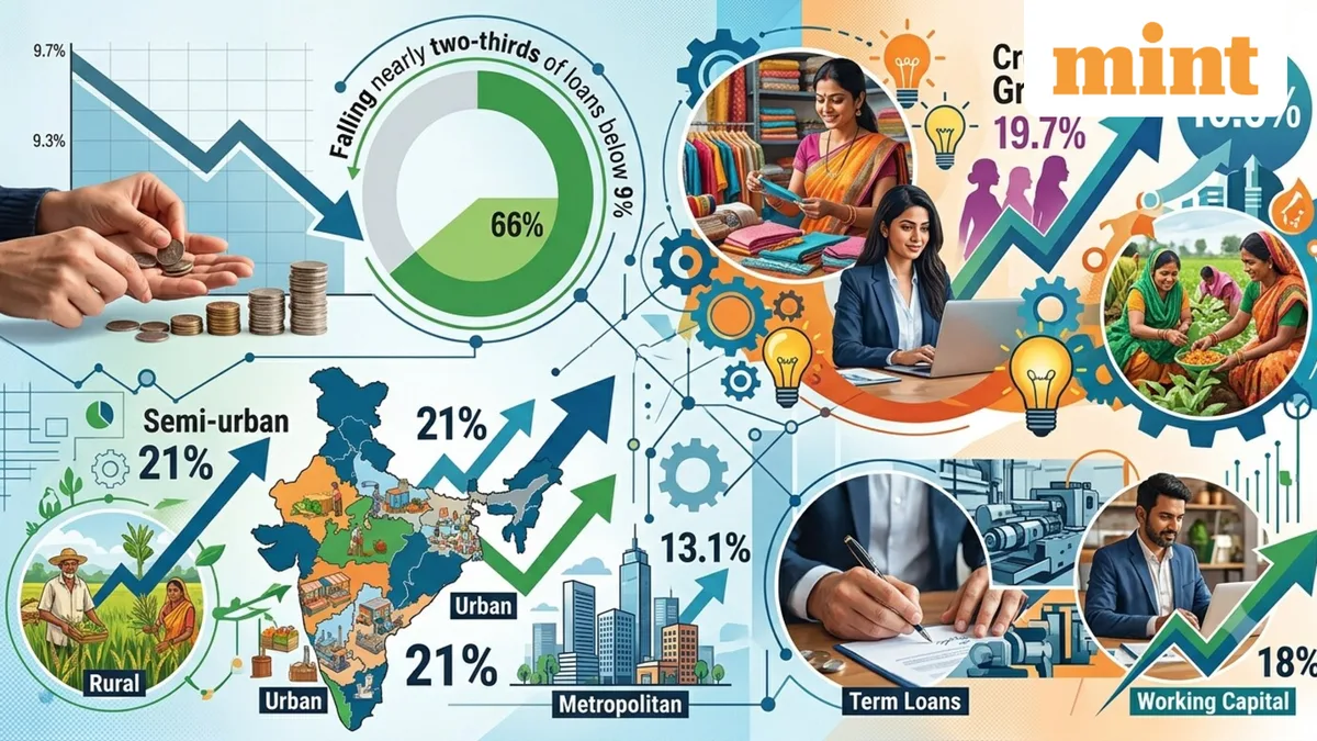 RBI June 2026 bank credit data: Lending rate falls to 9.26%, women’s borrowing grows 19.7%; 5 key takeaways