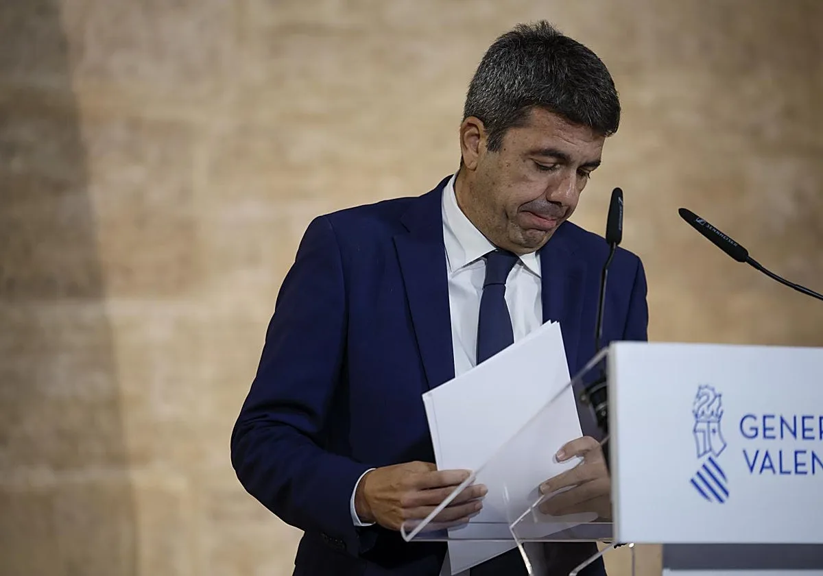 El Supremo pide al TSJ valenciano el auto sobre Mazón para decidir si le investiga por falso testimonio