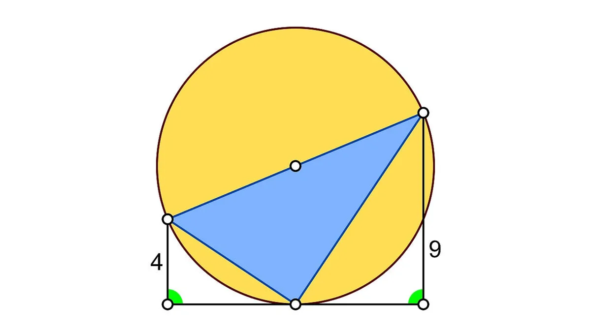 Wie groß ist die Fläche des blauen Dreiecks?