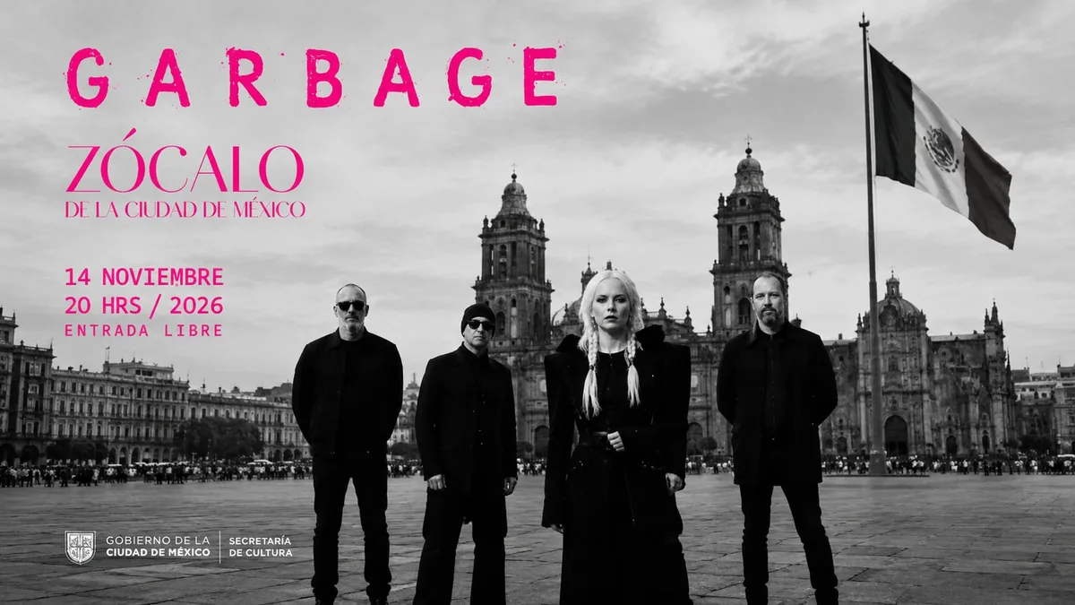 Garbage ofrecerá concierto gratuito en el Zócalo de la CDMX: cuándo y a qué hora será