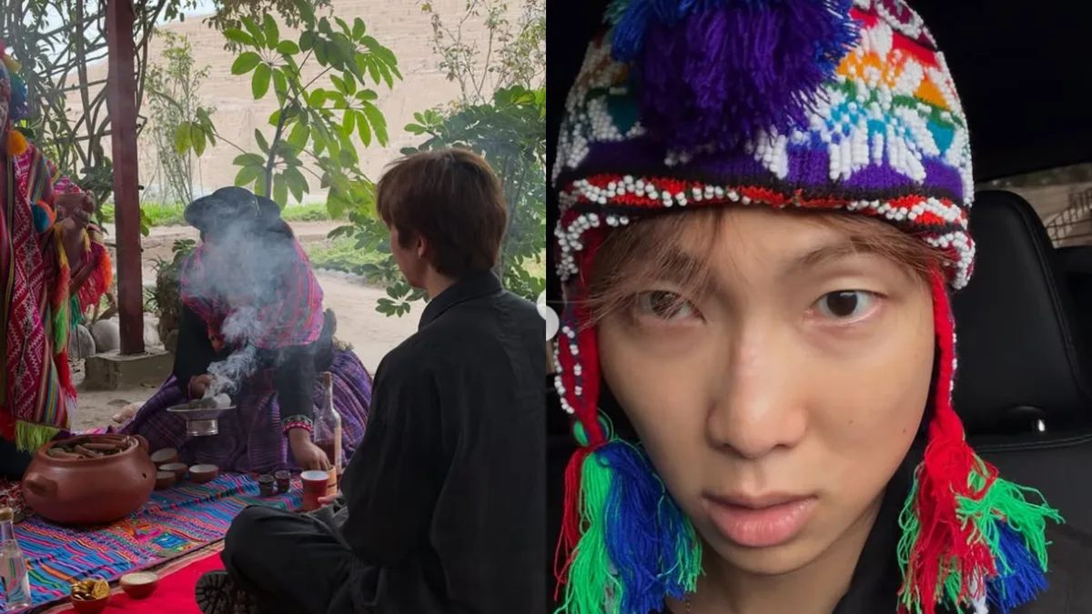 RM, de BTS, participó en un ritual andino durante su visita a la Huaca Pucllana