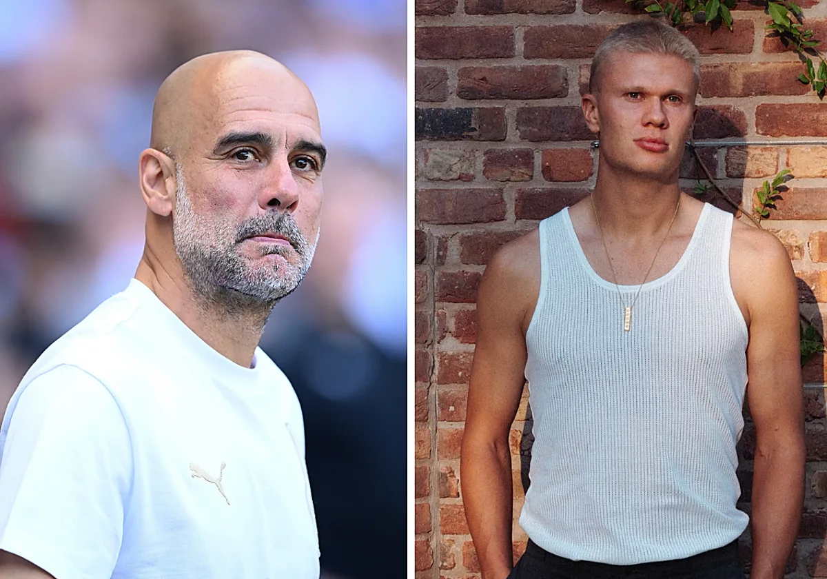 La divertida reacción de Guardiola al nuevo look de Erling Haaland en una videollamada: «No puede ser»