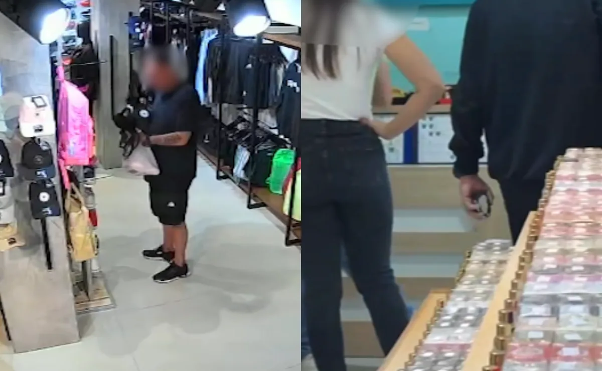 Vídeos mostram casal de chilenos praticando outros furtos cinco dias antes de levar bolsa de R$ 28 mil; suspeitos foram soltos