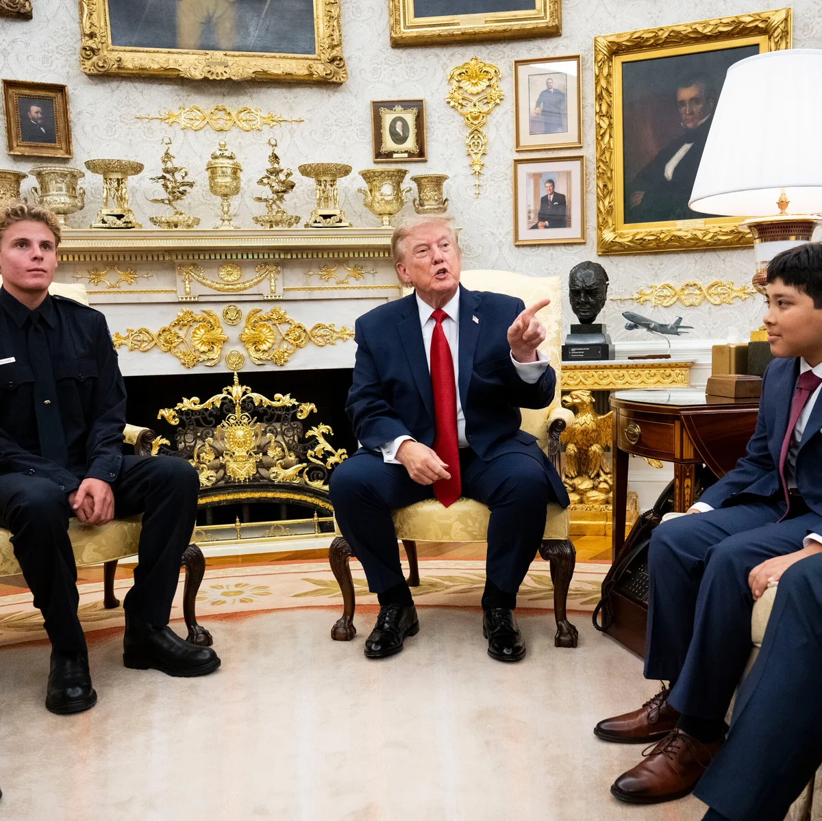 Trump Takes Aim at CNN Reporter Kristen Holmes During Event to Honor California Lifeguard
