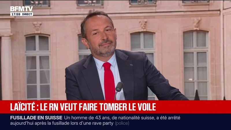 Le RN veut sanctionner le voile dans l'espace public: "On veut lutter contre l'islamisme", estime Sébastien Chenu, vice-président du parti