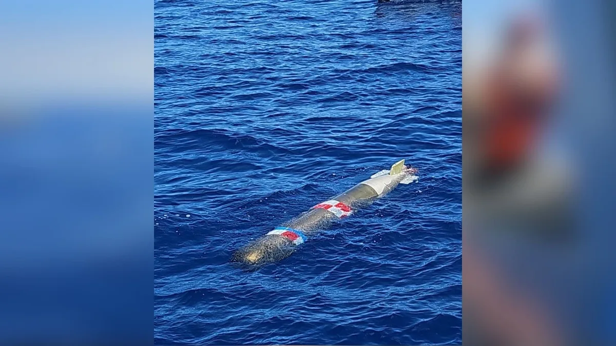 Torpedo de práctica hallado en el mar de Ensenada fue lanzado desde el aire y sería de Estados Unidos
