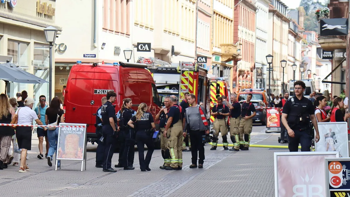 Spezialisten im Einsatz: Explosive Säure in Heidelberg unschädlich gemacht