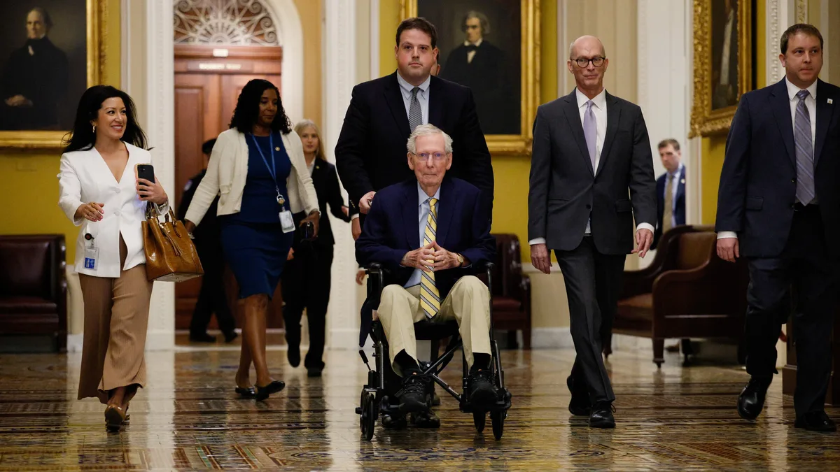 McConnell Returns to Senate as Staff Bars Video of Brief Remarks