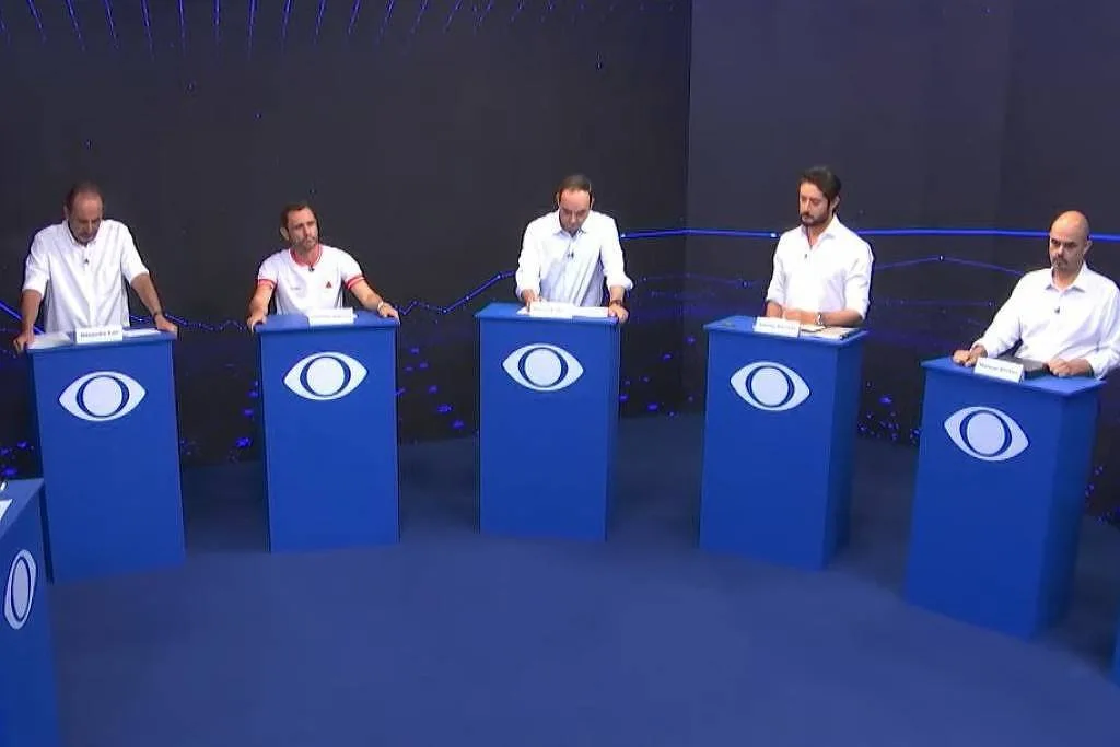 Debate em MG tem Cleitinho conciliador, Roscoe discreto e Simões, Kalil e Gabriel no ataque