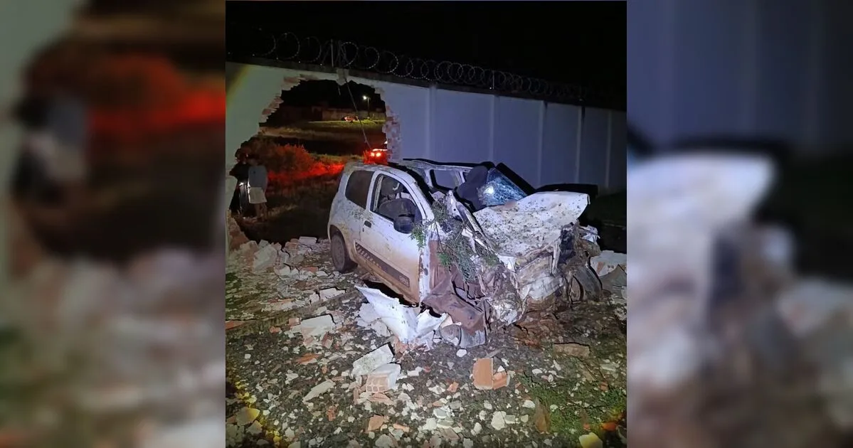 Jovem morre após atropelar cavalo e bater carro em muro de subestação no Paraná